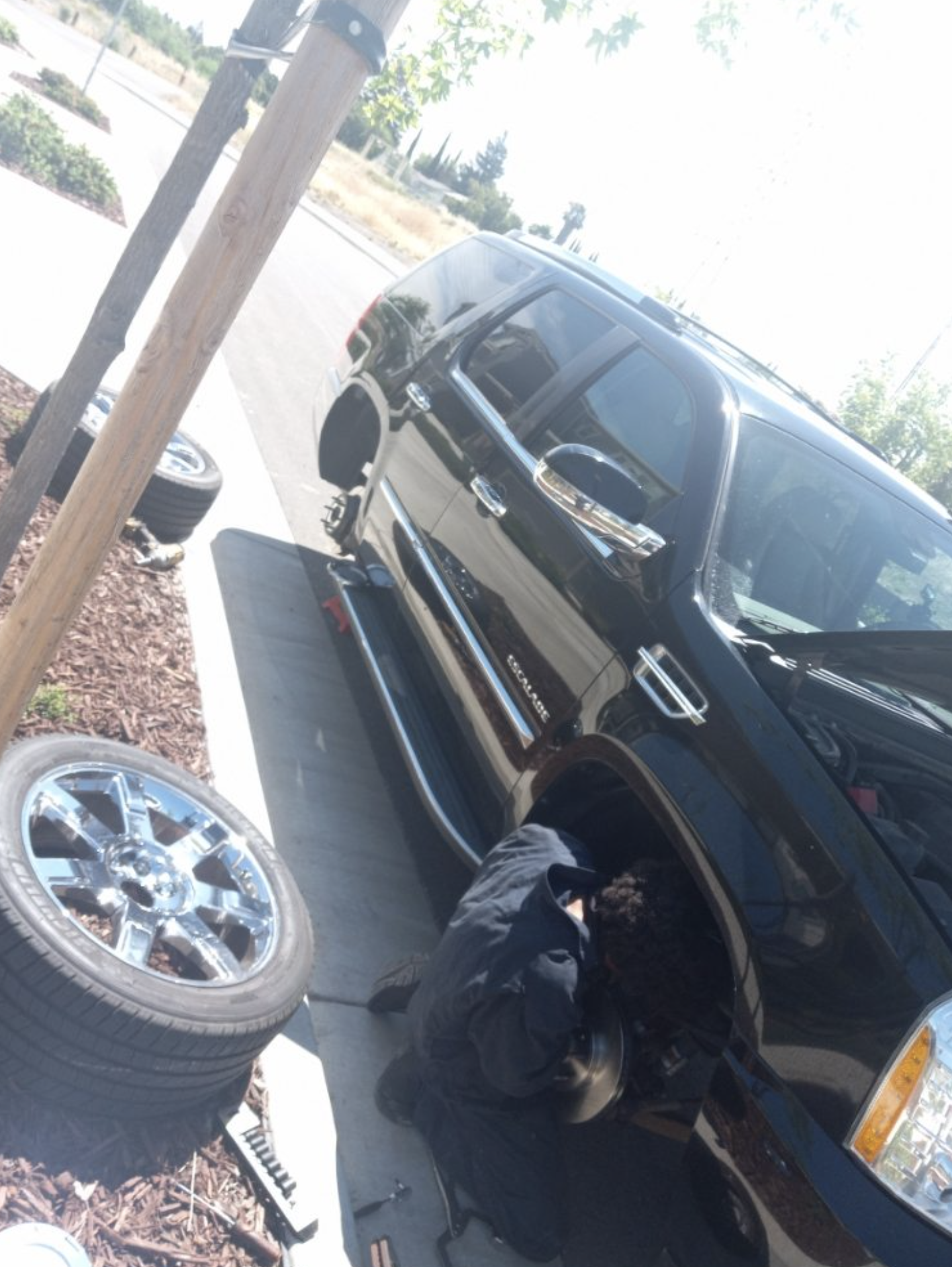 this image shows tire replacement in Virginia Beach, VA